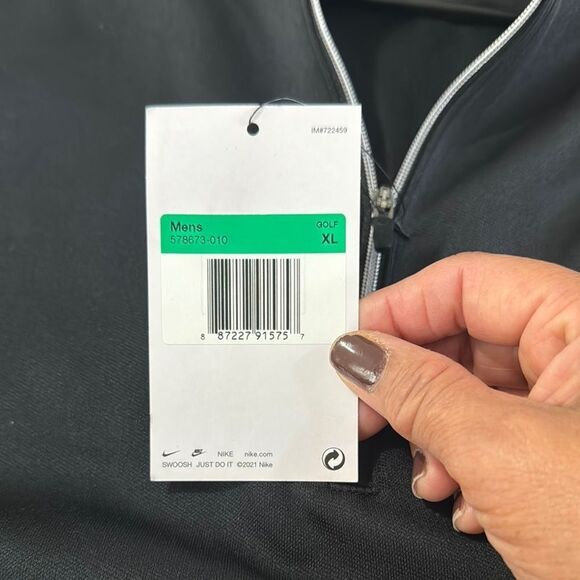 Nike Black and Gray Performance Jacket with Quarter-Zip Size XL - Picture 7 of 10